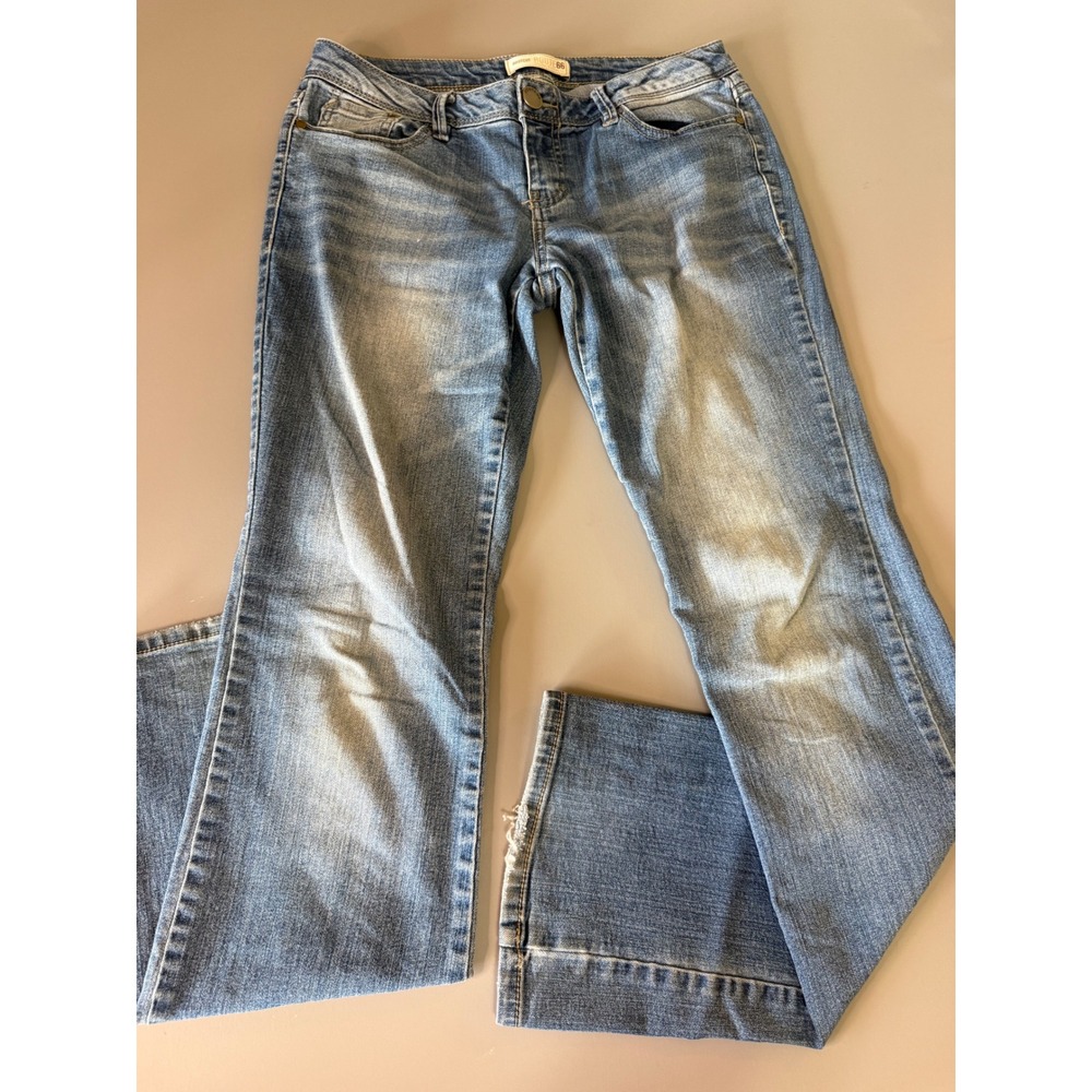 Vintage Route 66 Womens Bootcut Jeans Medium Wash Low Rise Denim Size 4